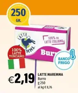 Hurrà Latte Maremma Burro offerta