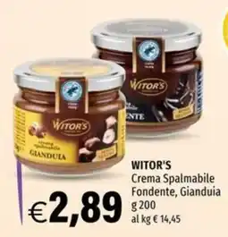 Hurrà Witor's Crema Spalmabile Gianduia offerta