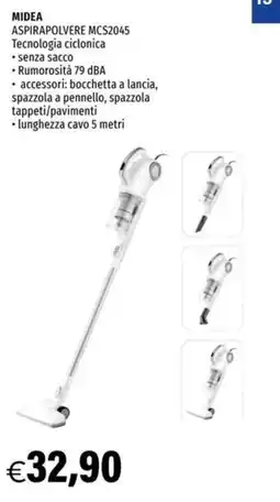Hurrà Midea aspirapolvere mcs2045 offerta