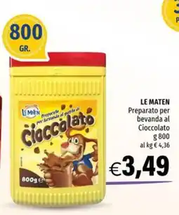 Hurrà Le Maten Preparato per bevanda al Cioccolato offerta