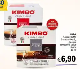Hurrà Kimbo Capsule Caffè Espresso Napoli Intenso offerta