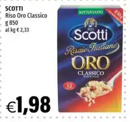 Hurrà Scotti Riso Oro Classico offerta