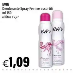 Hurrà Evin Deodorante Spray Femme offerta