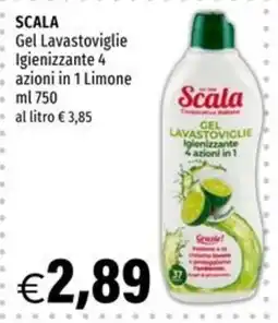 Hurrà Scala Gel Lavastoviglie Igienizzante 4 azioni in 1 Limone offerta