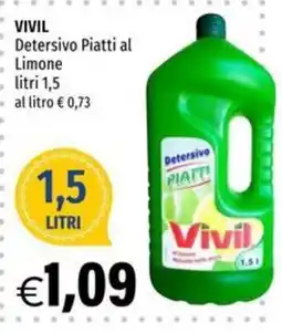 Hurrà Detersivo Piatti al Limone Vivil offerta