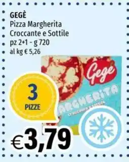 Hurrà Pizza Margherita GEGÈ offerta