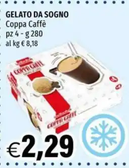 Hurrà Gelato da sogno Coppa Caffè offerta