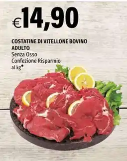 Hurrà Costatine di vitellone bovino adulto offerta