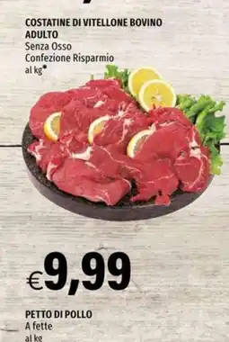 Hurrà Costatine di vitellone bovino adulto offerta