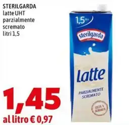 MEGA Sterilgarda latte UHT parzialmente scremato offerta