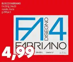 MEGA Blocco Fabriano F.4 20 fg. 24x33 offerta