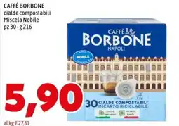 MEGA Caffè Borbone cialde compostabili Miscela Nobile offerta
