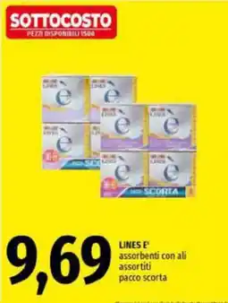 Emi Supermercati Lines e' assorbenti con ali offerta