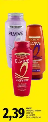 Emi Supermercati Elvive shampoo/balsamo assortito offerta