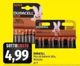 Emi Supermercati Duracell Plus AA Batterie Stilo offerta