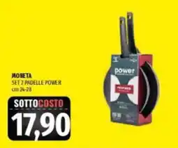 Emi Supermercati Moneta set 2 padelle power offerta