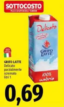 Emi Supermercati Grifo latte delicato parzialmente scremato offerta