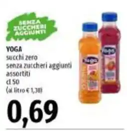 Emi Supermercati Yoga succhi zero offerta