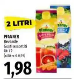 Emi Supermercati Pfanner bevande gusti assortiti offerta