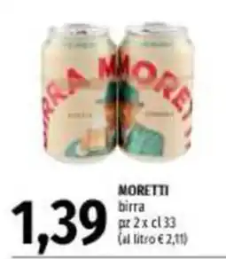 Emi Supermercati birra Moretti offerta