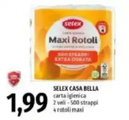Emi Supermercati SELEX CASA BELLA carta igienica offerta