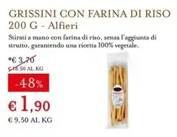 Eataly Grissini con farina di riso Alfieri offerta