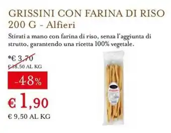 Grissini con farina di riso Alfieri