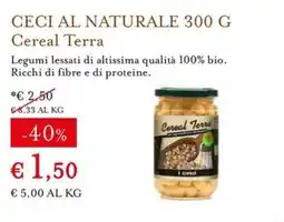 Eataly Ceci al naturale Cereal Terra offerta