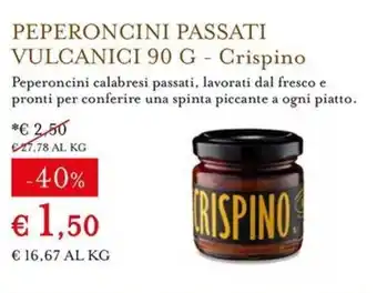 Peperoncini passati vulcanici Crispino