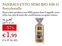 Eataly Panbauletto semi bio Sottolestelle offerta