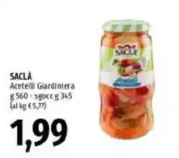 Emi Supermercati Sacla acetelli giardiniera offerta