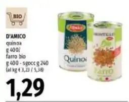 Emi Supermercati D'Amico quinoa farro bio offerta