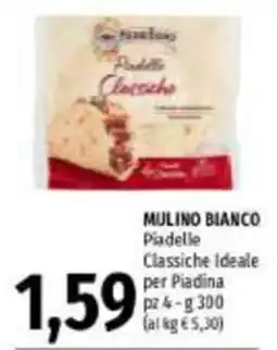 Emi Supermercati Mulino Bianco Piadelle Classiche Ideale per Piadina offerta