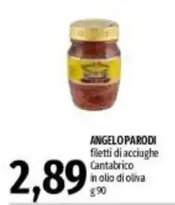 Emi Supermercati Angelo Parodi filetti di acciughe Cantabrico offerta