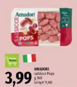 Emi Supermercati Amadori salsicce Pops offerta
