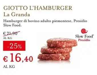 Giotto l'hamburger la granda