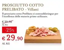 Eataly Prosciutto cotto Prelibato - Villani offerta