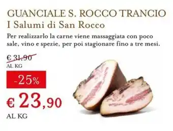 Guanciale S. Rocco Trancio I Salumi di San Rocco