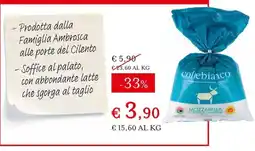 Eataly Mozzarella di bufala campana collebianco offerta