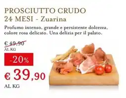 Eataly Prosciutto Crudo Zuarina offerta