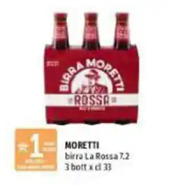 Emi Supermercati Moretti birra La Rossa offerta
