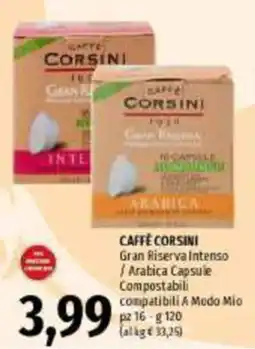 Emi Supermercati Caffè Corsini Gran Riserva Intenso offerta