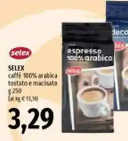 Emi Supermercati Selex caffè 100% arabica offerta
