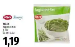 Emi Supermercati SELEX fagiolini fini offerta