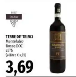Emi Supermercati Terre de Trinci Montefalco Rossa DOC offerta