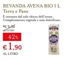 Eataly Beveranda avena bio Terra e Pane offerta