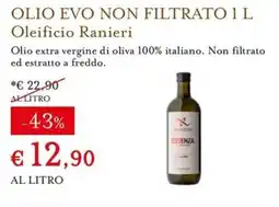 Eataly Olio Evo Non Filtrato Oleificio Ranieri offerta