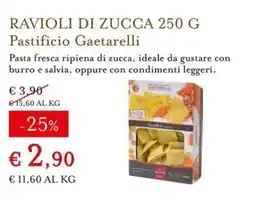 Eataly Ravioli di zucca Pastificio Gaetarelli offerta
