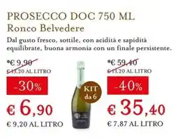 Eataly Prosecco DOC Ronco Belvedere offerta