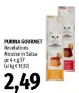 Emi Supermercati Purina Gourmet Revelations Mousse in Salsa offerta